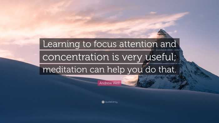 Concentration improve
