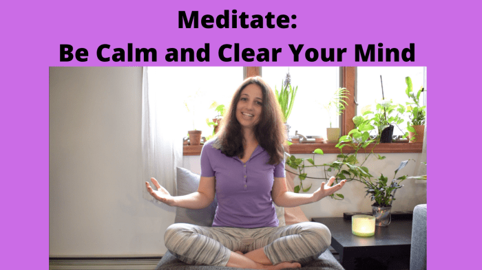 Mindfulness meditating girl